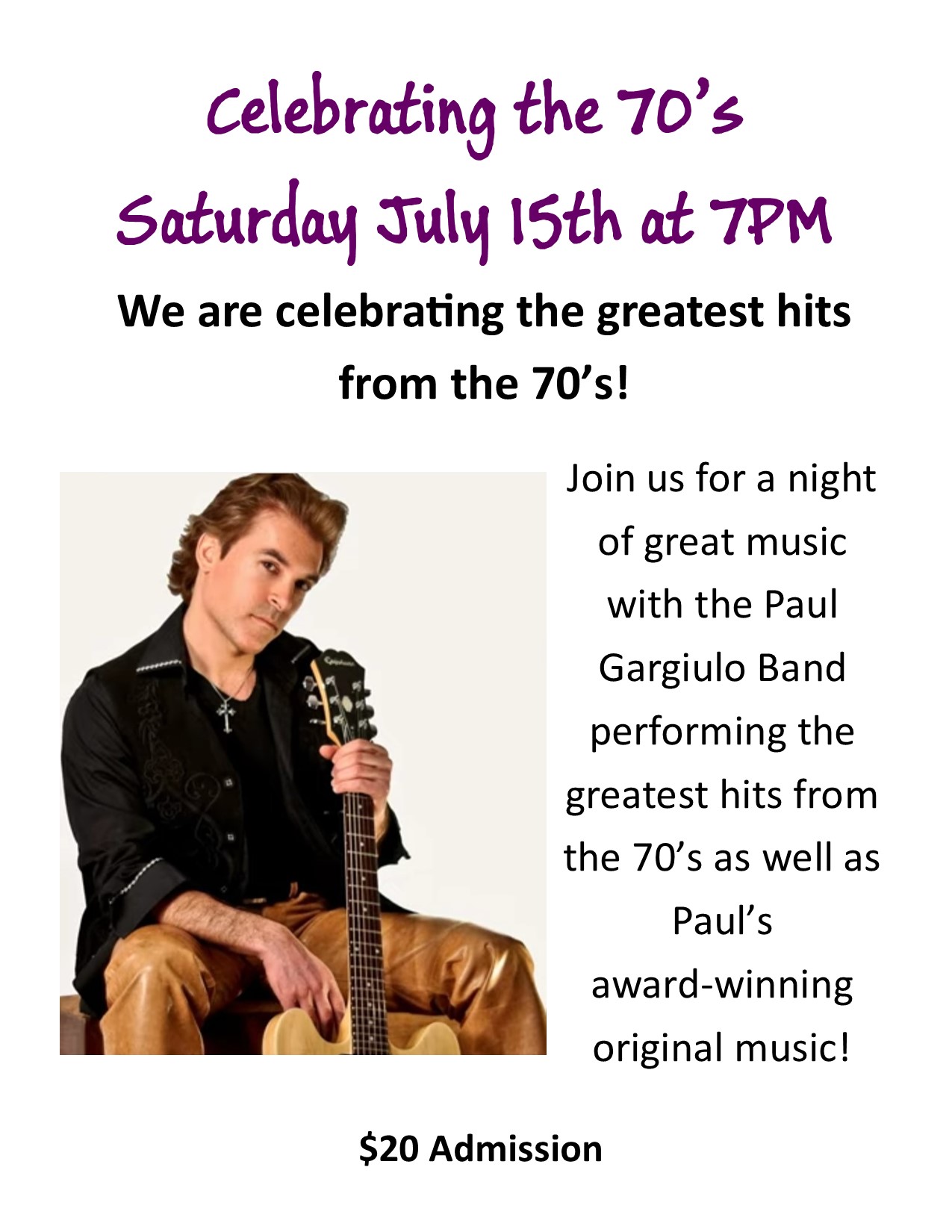 70's Music Night